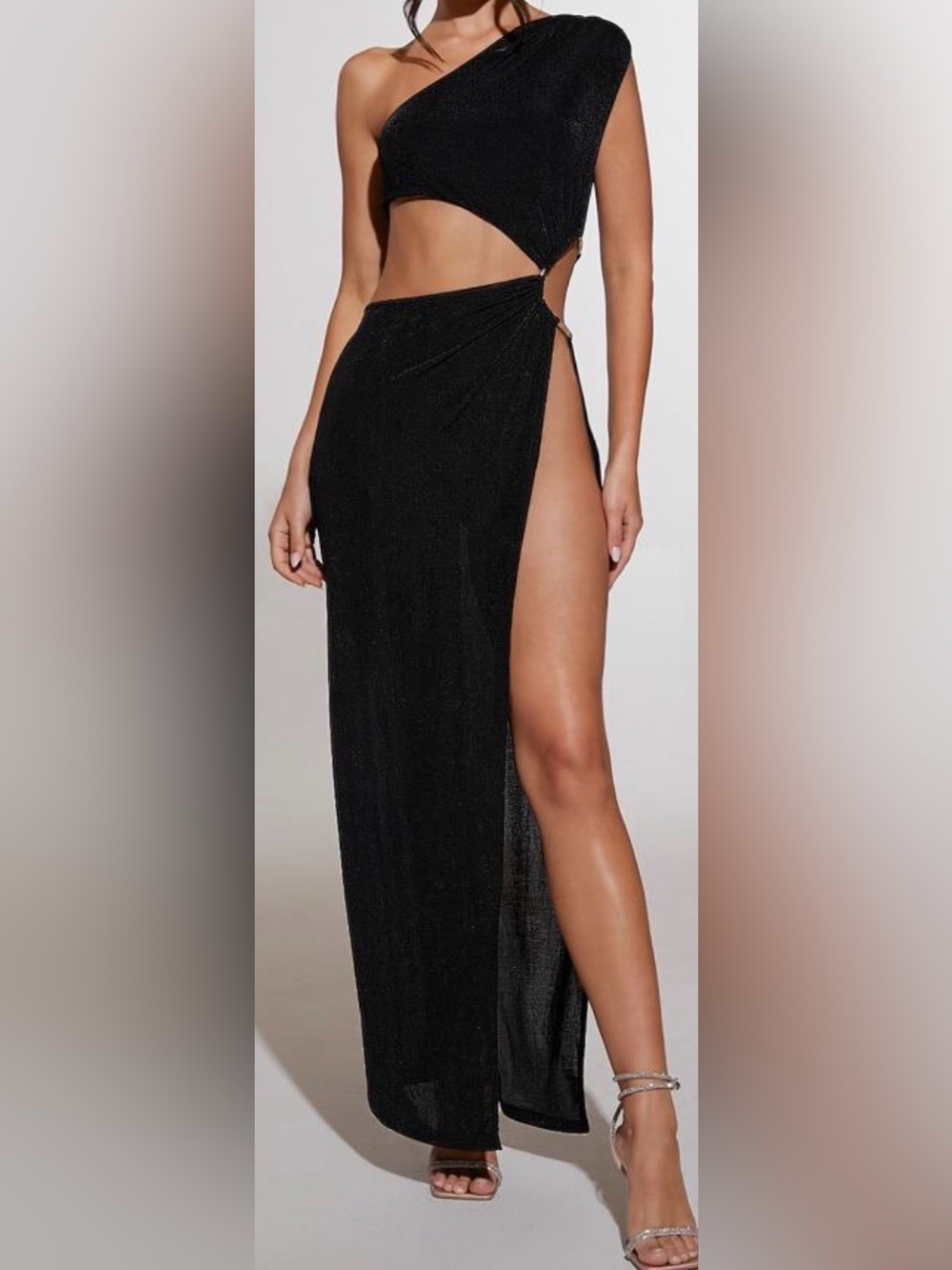 Black High-Slit Maxi